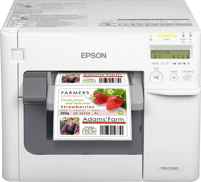 Epson ColorWorks C3500 Inkjet Renkli Etiket Yazıcı Epson ColorWorks C3500 Inkjet Renkli Etiket Yazıcı